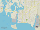 Carte politique de Pascagoula, MS Posters