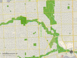 Political Map of Dearborn Heights, MI Posters