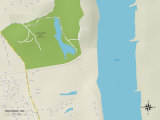 Political Map of Riverside, MO Posters
