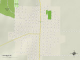 Political Map of Tekamah, NE Posters