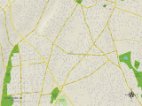 Political Map of Glen Rock, NJ Posters