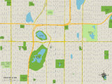 Political Map of Richfield, MN Poster