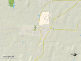 Political Map of Osawatomie, KS Posters