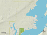 Political Map of Cleora, OK Photo