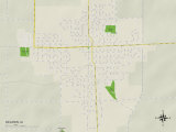 Political Map of Oelwein, IA Prints