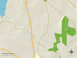Political Map of Gardnertown, NY Prints