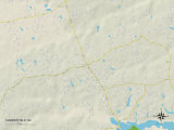 Political Map of Summerfield, NC Prints