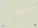 Political Map of Fairland, OK Prints