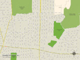 Political Map of Garden City South, NY Prints