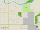 Political Map of Edgemont Park, MI Posters