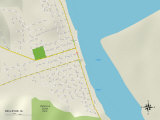 Political Map of Bellevue, IA Print