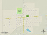Political Map of White Pigeon, MI Prints