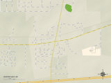 Political Map of Watervliet, MI Posters