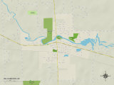 Political Map of Williamston, MI Posters