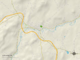 Political Map of Littleton, NH Prints