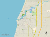 Political Map of South Haven, MI Posters