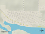 Political Map of Thompson Falls, MT Prints
