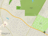 Political Map of Norwood Court, MO Posters