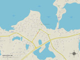 Political Map of Excelsior, MN Prints