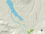 Political Map of Seeley Lake, MT Poster