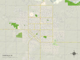 Carte politique de Twin Falls, ID Photographie