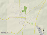 Political Map of Monticello, IA Prints