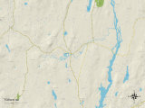 Political Map of Turner, ME Posters