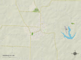 Political Map of Higginsville, MO Poster