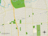 Political Map of Western Springs, IL Prints