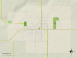 Carte politique de Lake City, IA Posters