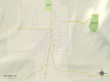 Political Map of Heavener, OK Prints