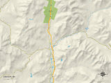 Political Map of Lincoln, NH Posters