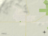 Political Map of Granite, OK Photo