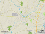 Carte politique de Westbrook, ME Posters