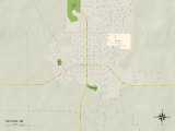Political Map of Seward, NE Posters