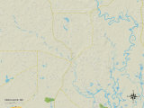 Political Map of Vancleave, MS Posters