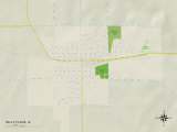 Political Map of Belle Plaine, IA Posters
