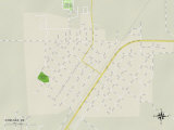 Political Map of Chelsea, OK Print