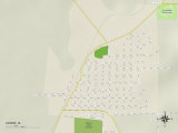 Political Map of Akron, IA Posters