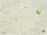 Political Map of Albia, IA Poster