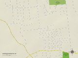 Political Map of Gordon Heights, NY Photo