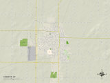 Political Map of Chanute, KS Print