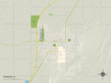 Carte politique de Rexburg, ID Posters