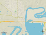Political Map of Westlake, LA Posters