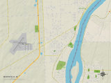 Political Map of Marysville, MI Posters