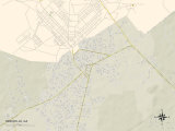 Political Map of Hinesville, GA Print