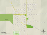 Carte politique de Monroe, IA Affiches