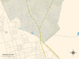 Political Map of Spring Lake, NC Prints