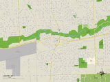 Political Map of Wayne, MI Prints