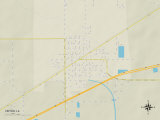 Political Map of Vinton, LA Prints